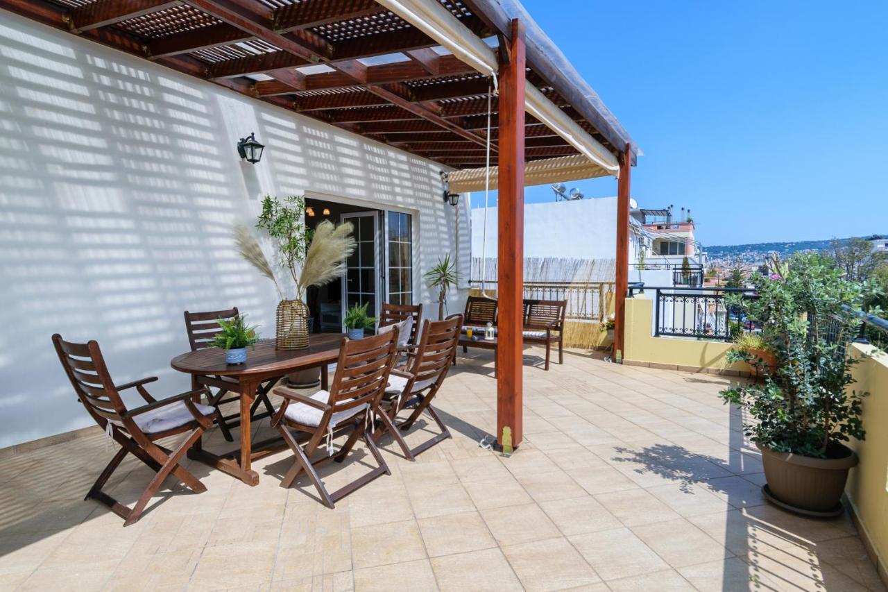 Central Penthouse In Quiet Neighborhood Near Sandy Beach Chania  Exterior photo